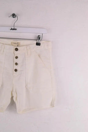 Mini short Ba&Sh Blanc en Coton