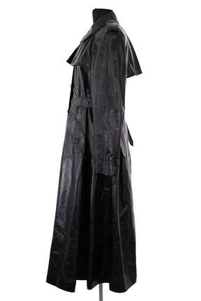 Manteau Dior Noir en Cuir