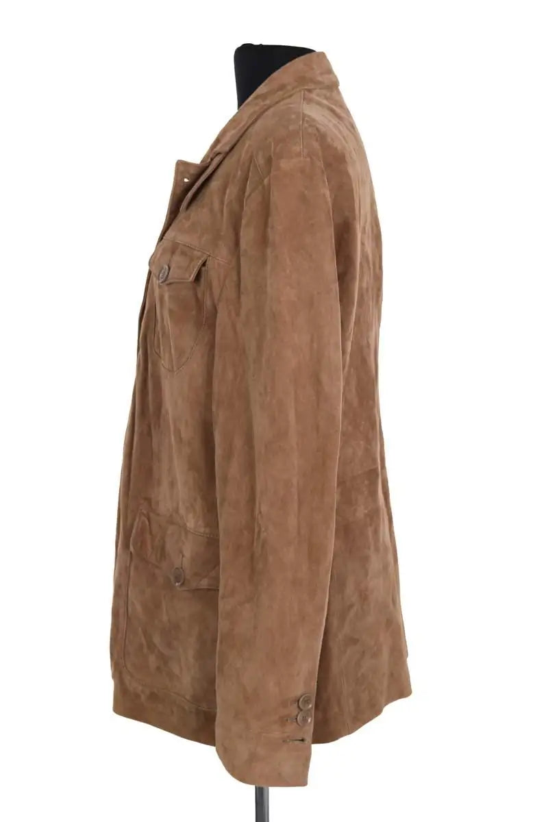 Manteau Kenzo Marron en Cuir