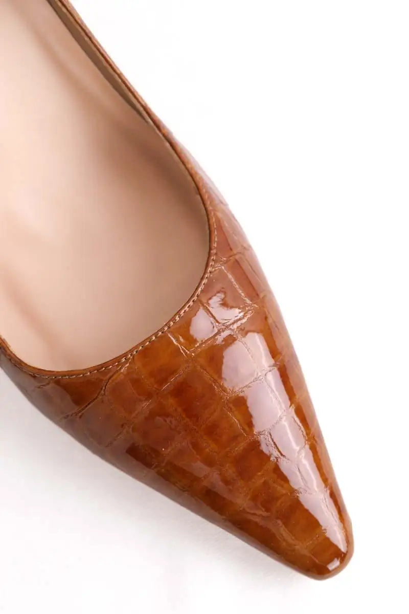 Talons LK Bennett Florena Camel en Cuir