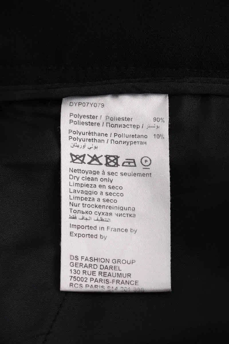 Pantalon droit Gerard Darel Noir en Synthétique