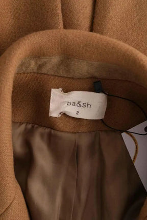Peacoat Ba&Sh Camel en Laine