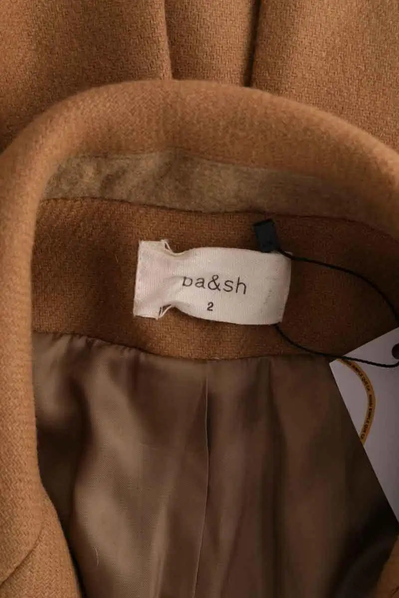 Peacoat Ba&Sh Camel en Laine