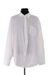 Chemise Prada Blanc en Coton, taille M - Seconde Main