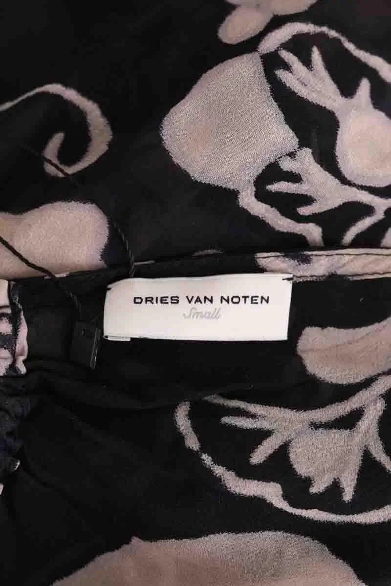 Blouse Dries Van Noten Beige en Soie
