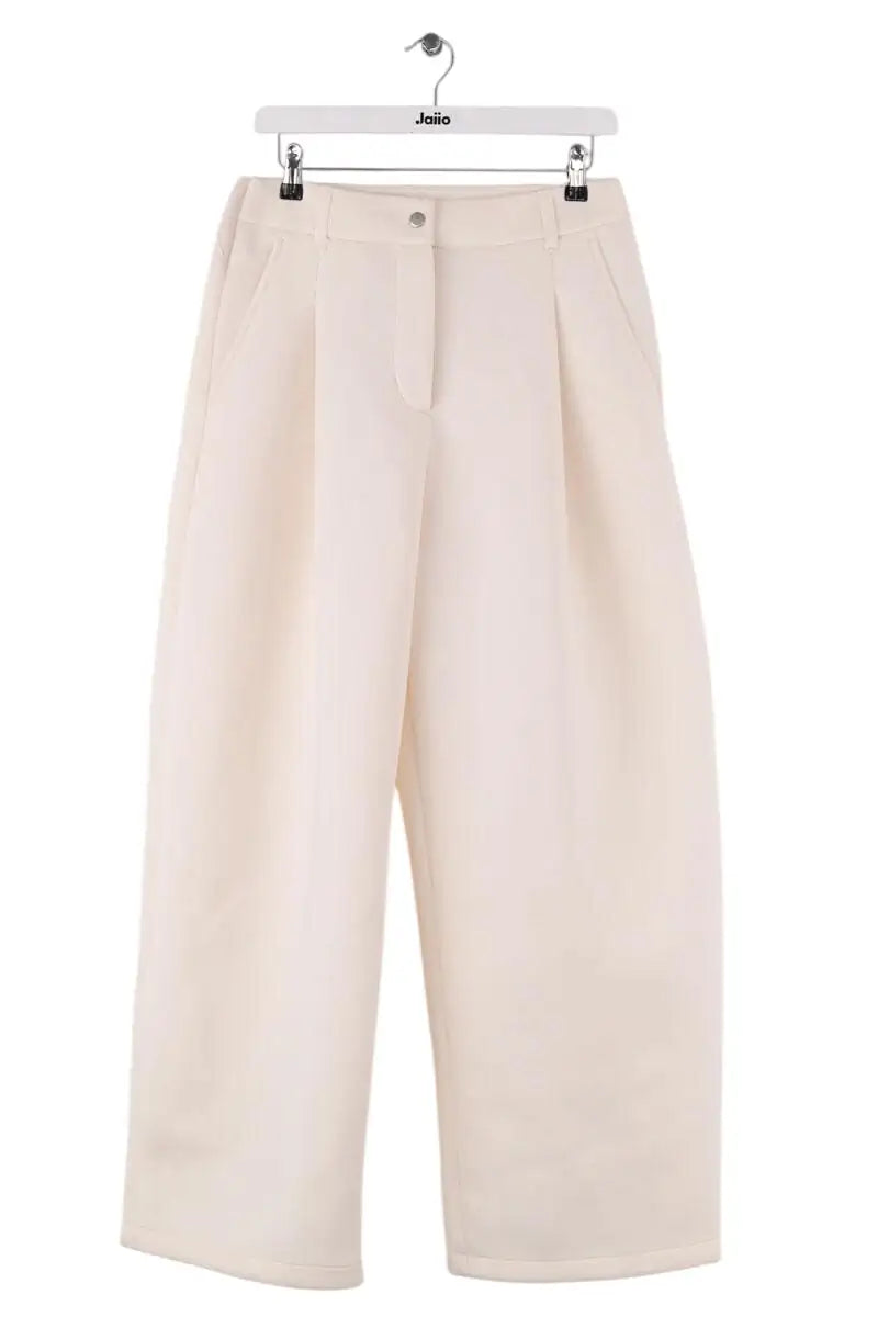 Pantalon Carot Nike Ecru en Synthétique, taille M - Seconde Main