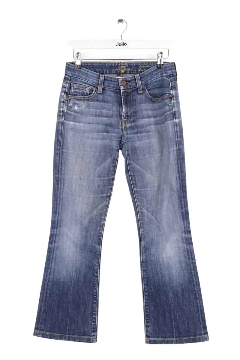 Jean bootcut 7 For All Mankind Bleu en Coton, taille S - Seconde Main