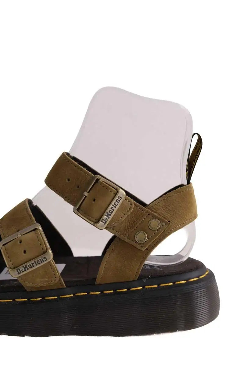 Mules Dr. Martens Kaki en Daim