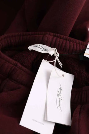 Pantalon de sport American Vintage Bordeaux en Coton