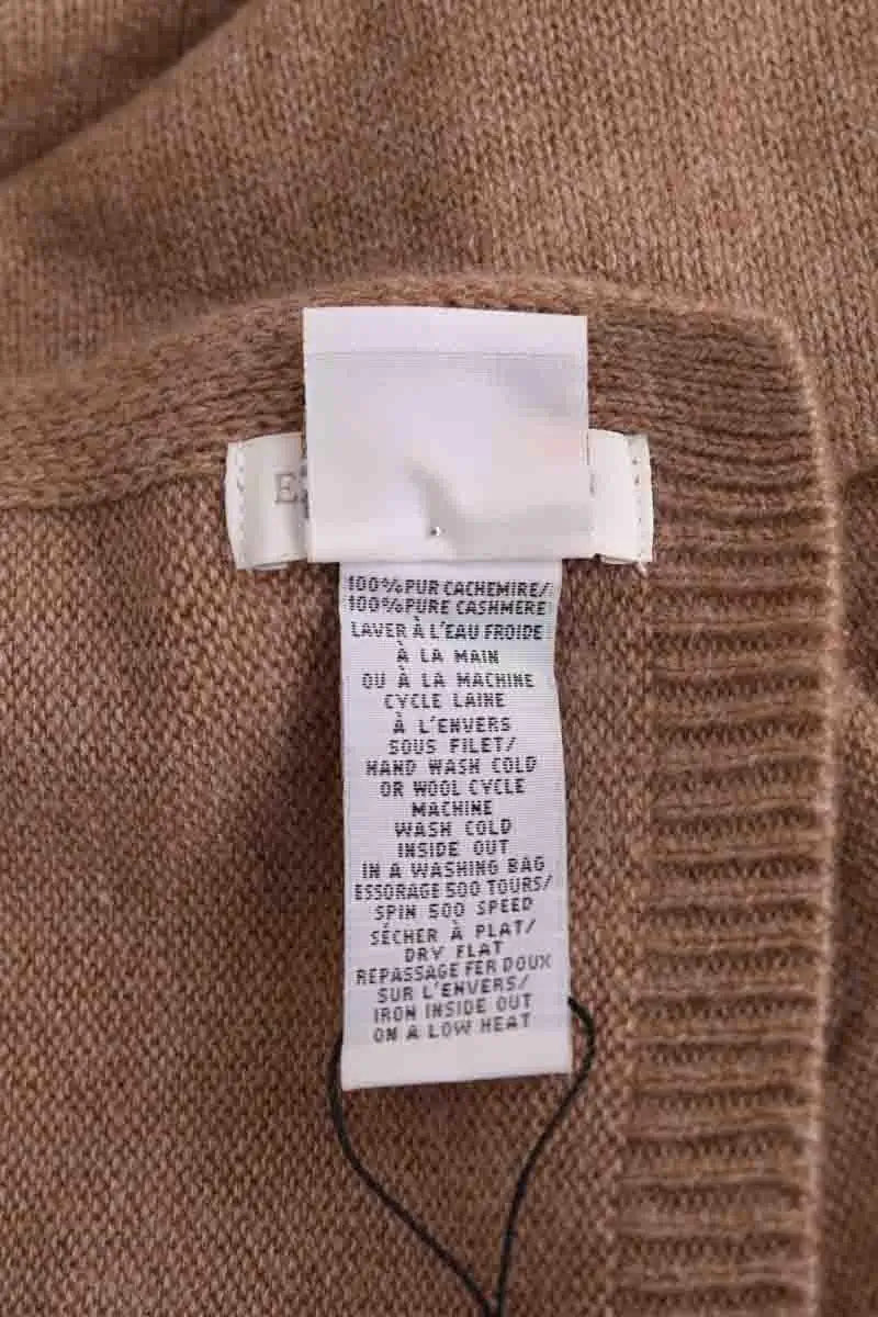 Écharpe Eric Bompard Camel en Cachemire