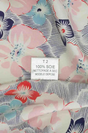 Top sans manche Maje Rose en Soie