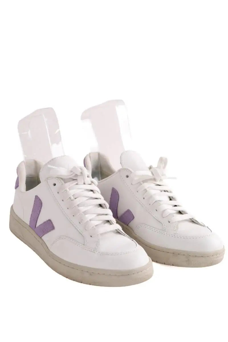 Baskets Veja Blanc en Cuir
