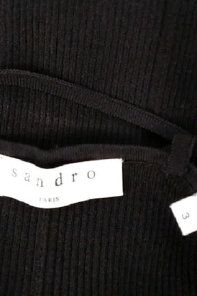 Robe Sandro Noir en Viscose