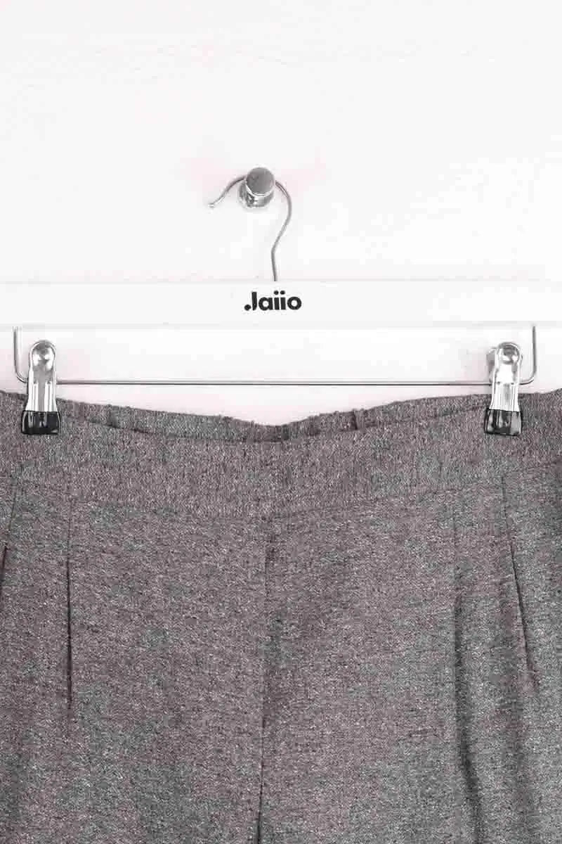 Pantalon droit Max & Moi Gris en Laine
