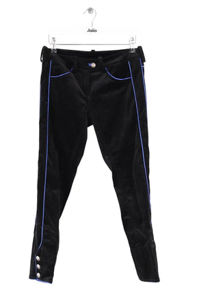 Pantalon droit Isabel Marant Noir en Velours, taille S - Seconde Main