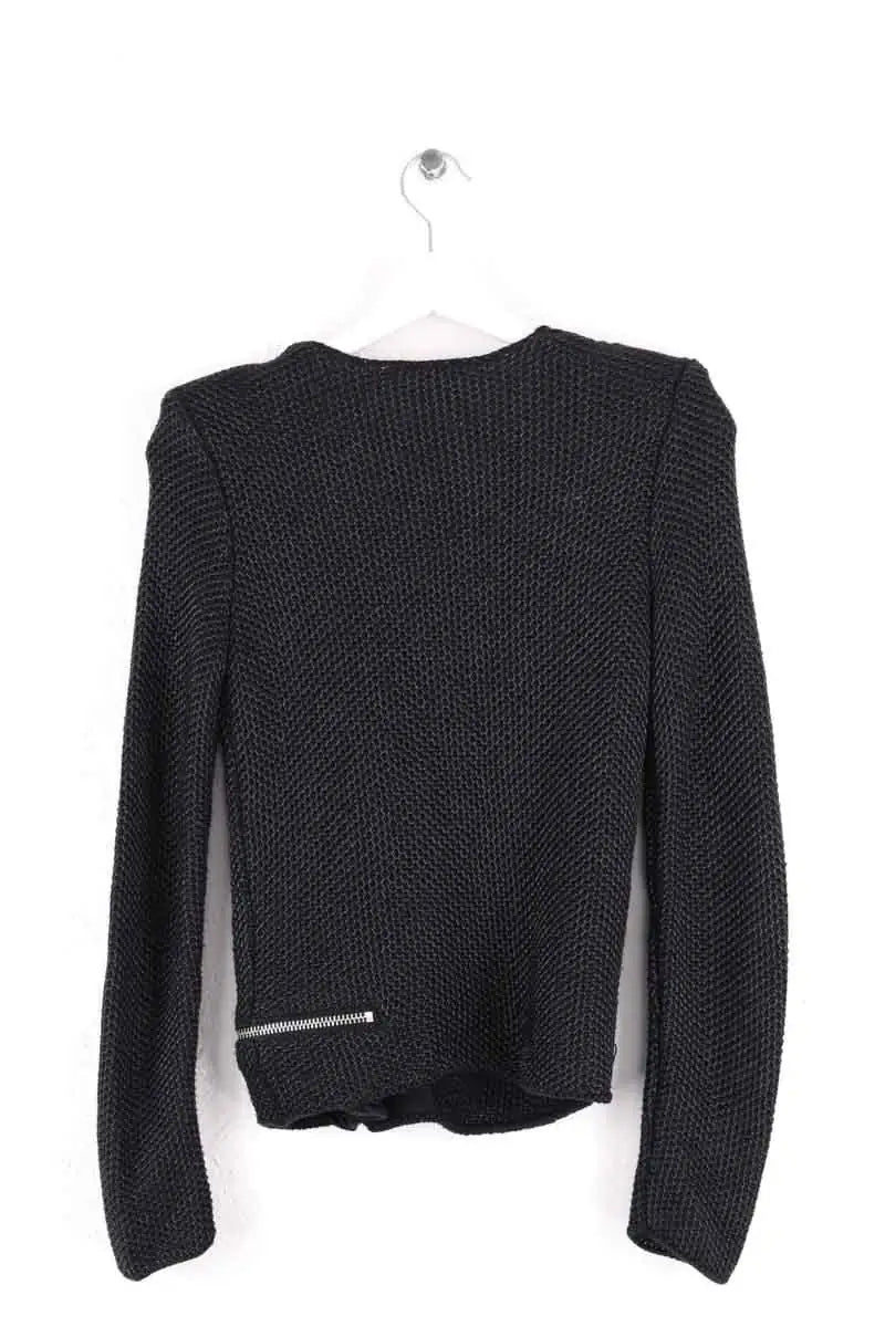 Gilet Maje Noir en Coton