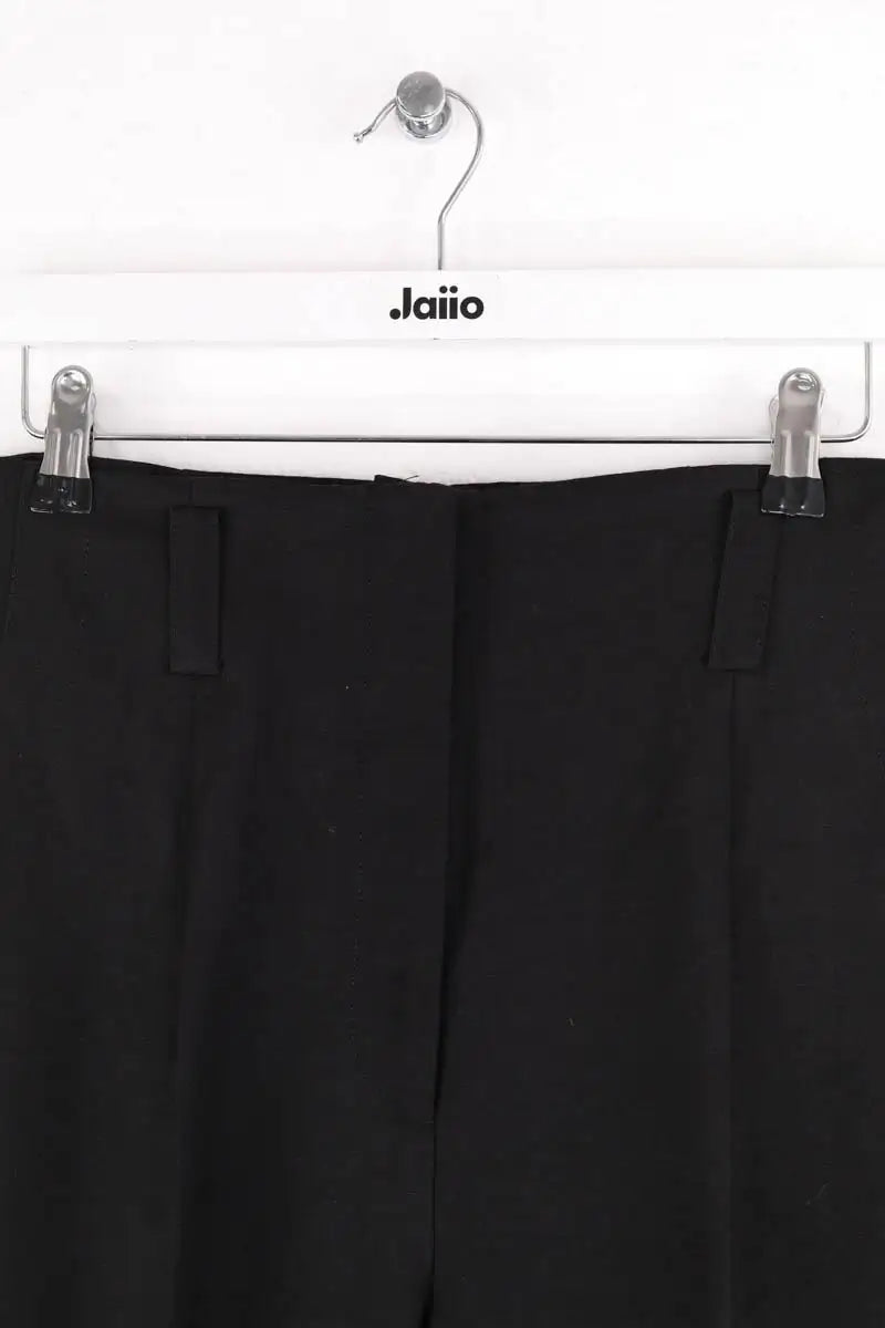 Pantalon large Sandro Noir en Viscose