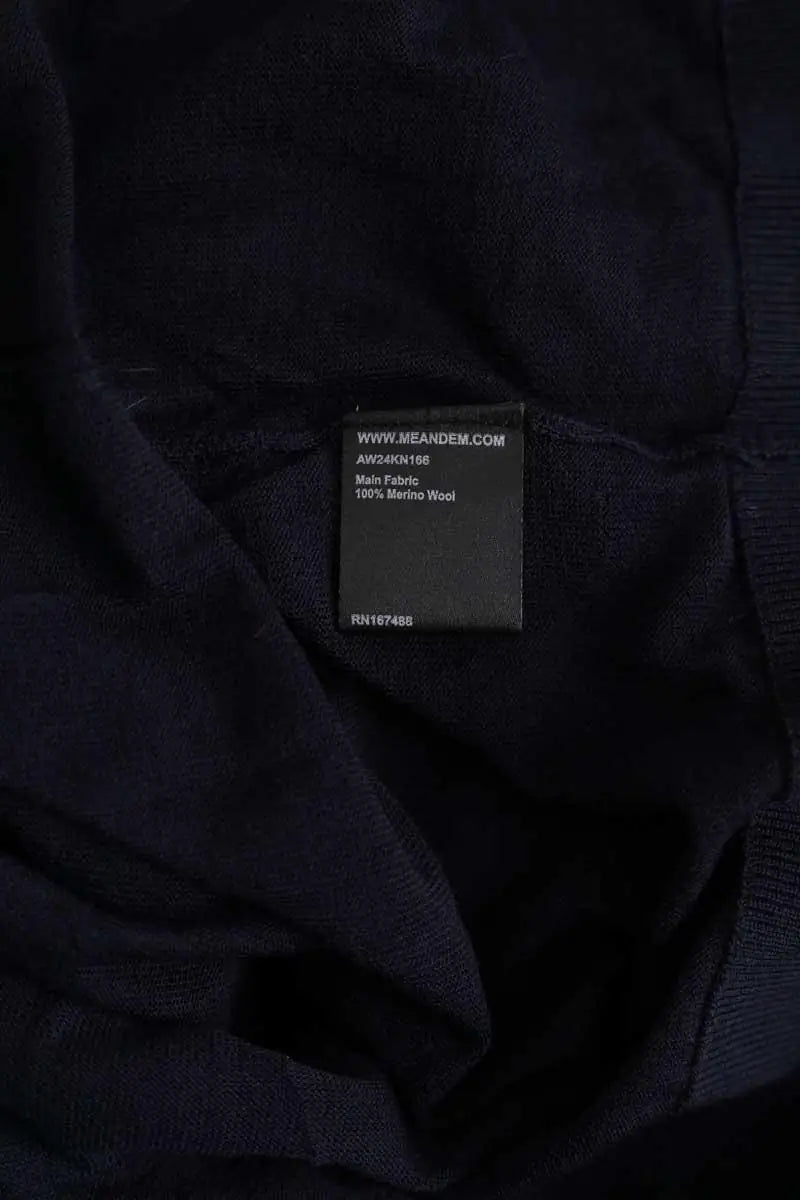 Cardigan ME + EM Bleu en Laine