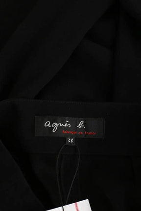 Pantalon droit Agnès B.  Noir