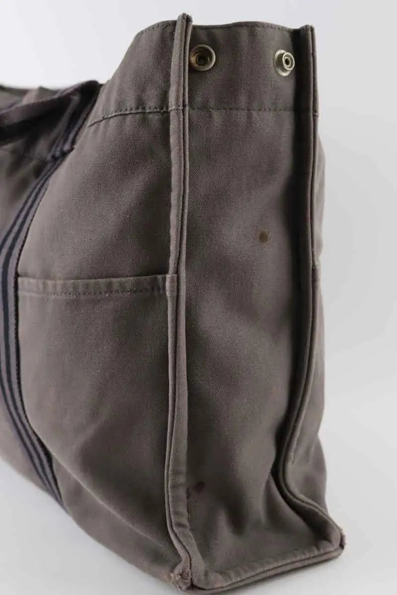 Sac à main Hermès Toto Gris en Coton