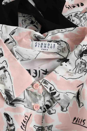 Mi-longueur Claudie Pierlot  Blanc