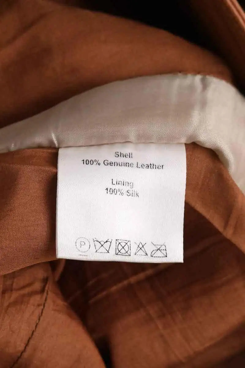 Mini jupe Aje Camel en Cuir