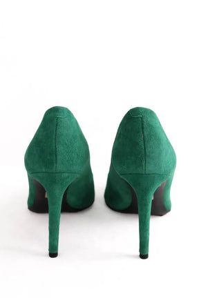 Talons Hugo Boss Vert en Daim