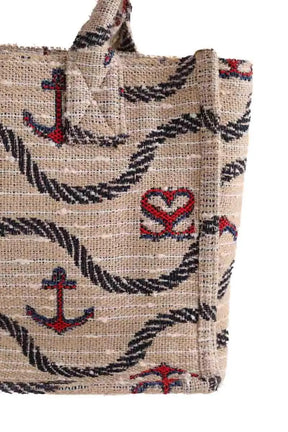 Cabas Sandro Beige en Tissu