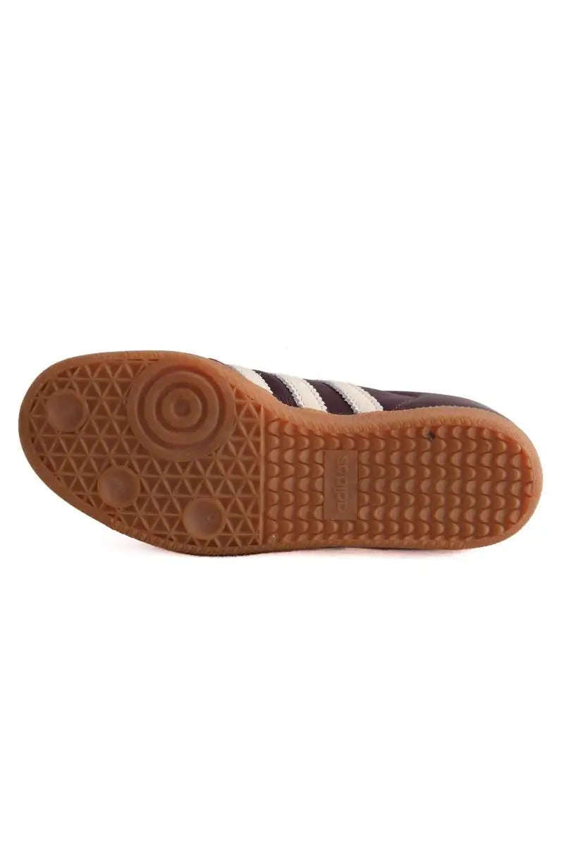 Baskets Adidas Samba Bordeaux en Cuir