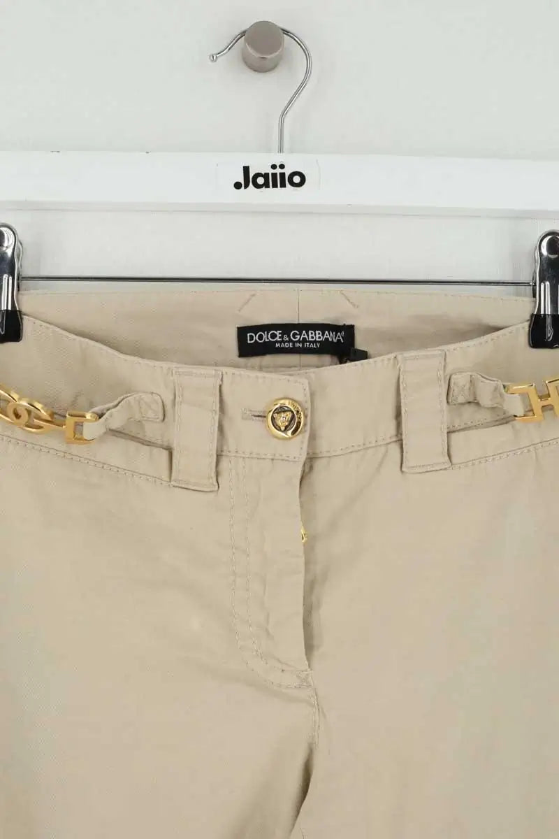 Pantalon Dolce & Gabbana Beige en Coton