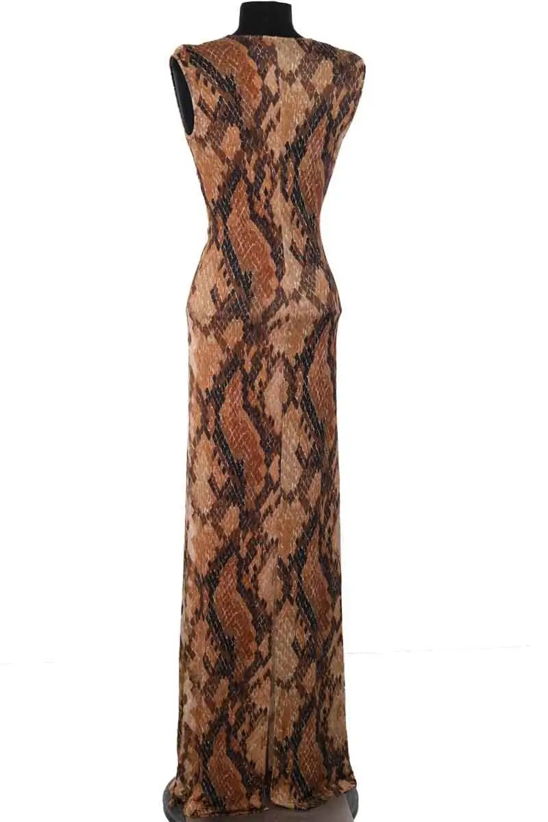 Robe Just Cavalli Marron en Viscose