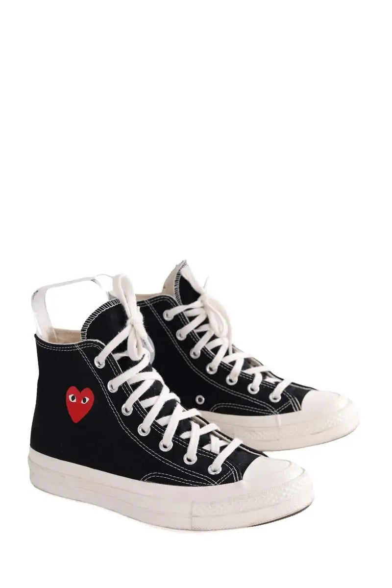 Baskets Comme Des Garçons Noir en Tissu