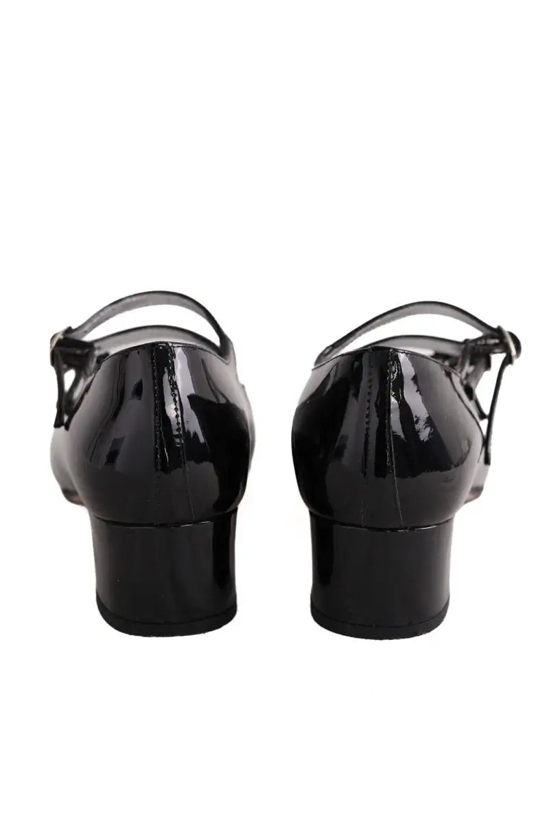 Talons Carel Noir en Cuir