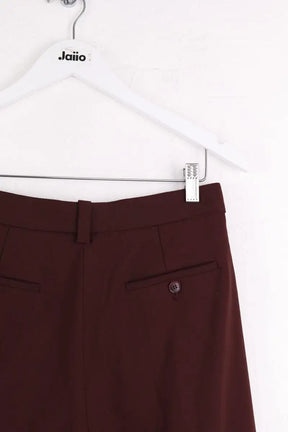 Pantalon droit Maje Bordeaux en Laine