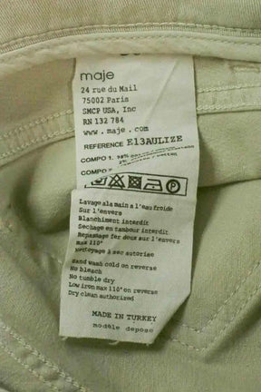 Jean slim Maje Argent en Coton