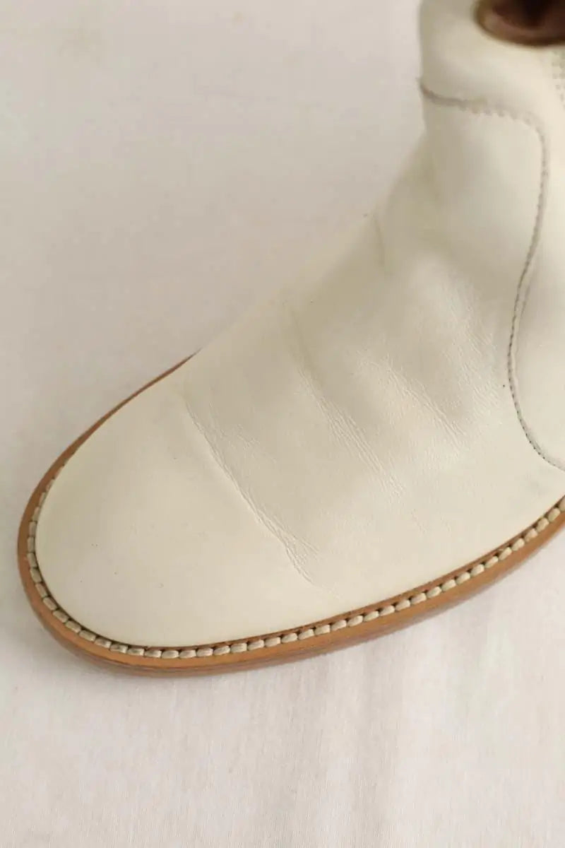 Boots western Twinset  Blanc