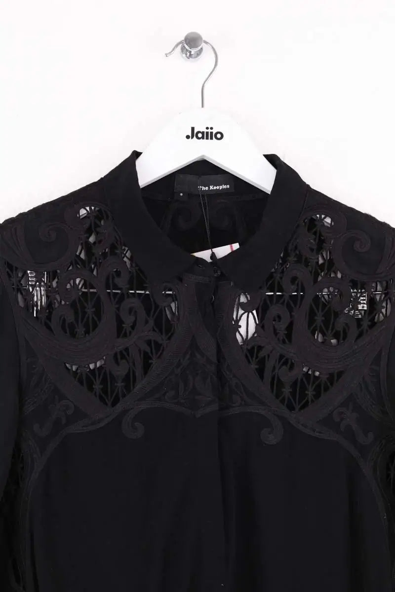 Blouse The Kooples Noir en Synthétique