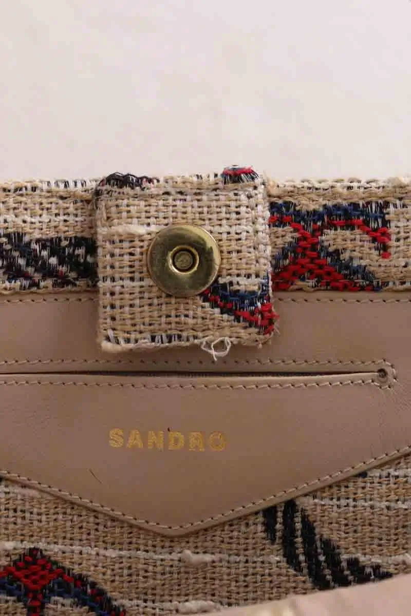 Cabas Sandro Beige en Tissu