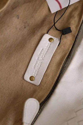 Cabas Bottega Veneta Blanc en Cuir