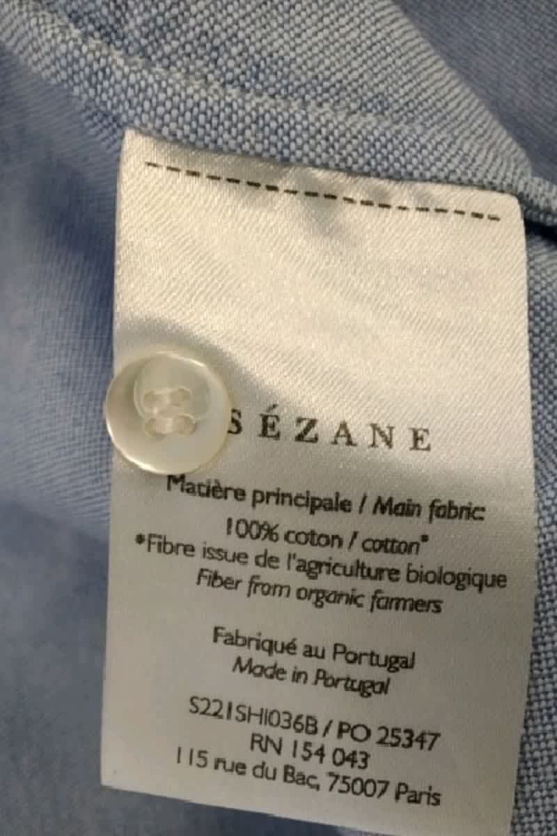 Chemise Sézane  Bleu