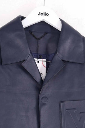 Veste Louis Vuitton Bleu en Cuir