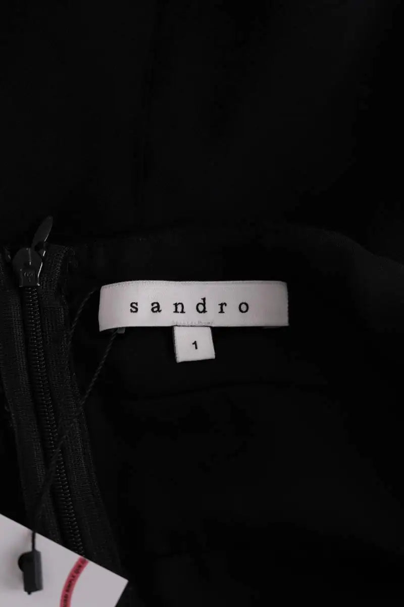 Robe Sandro Noir en Synthétique