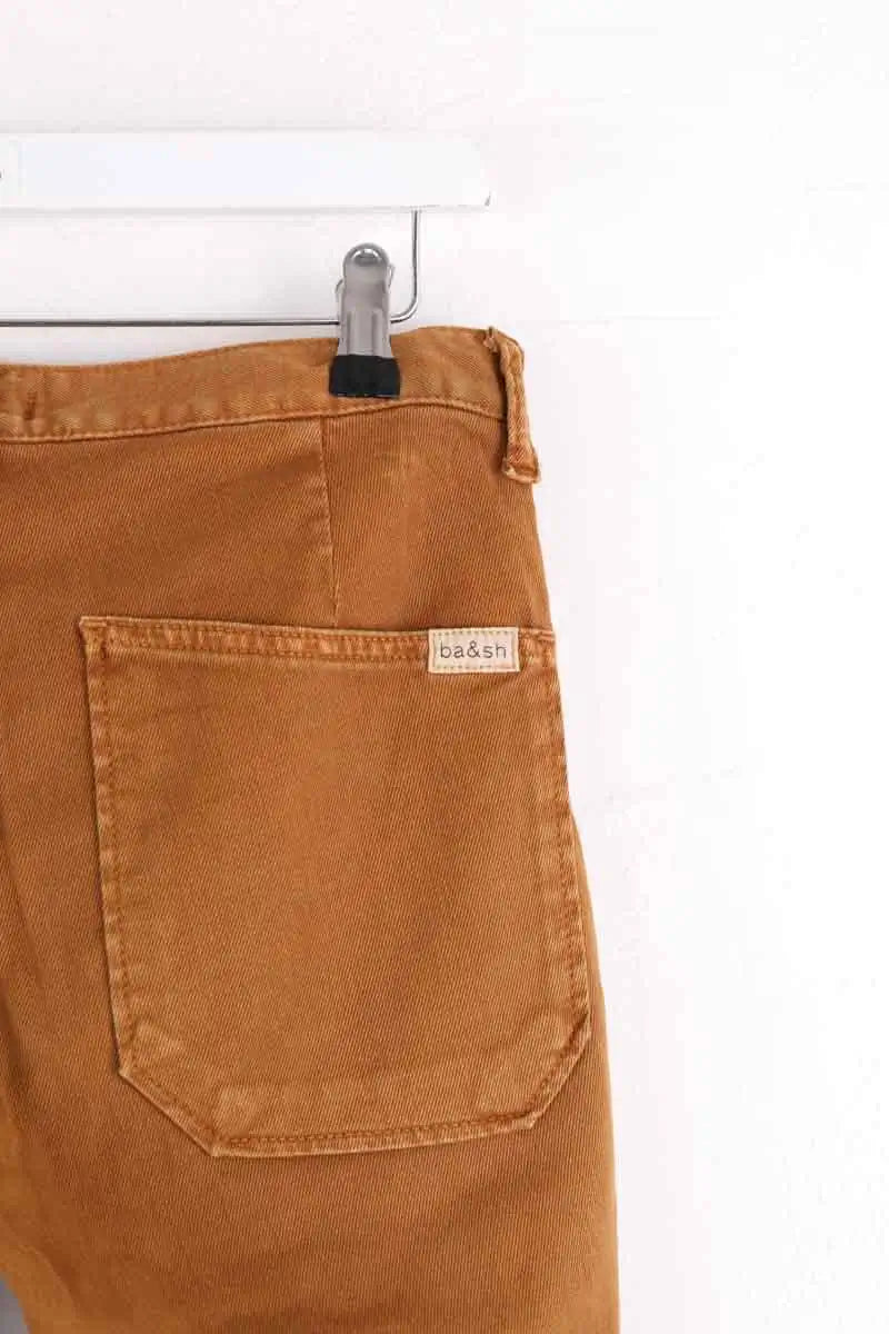 Jean droit Ba&Sh Camel en Coton