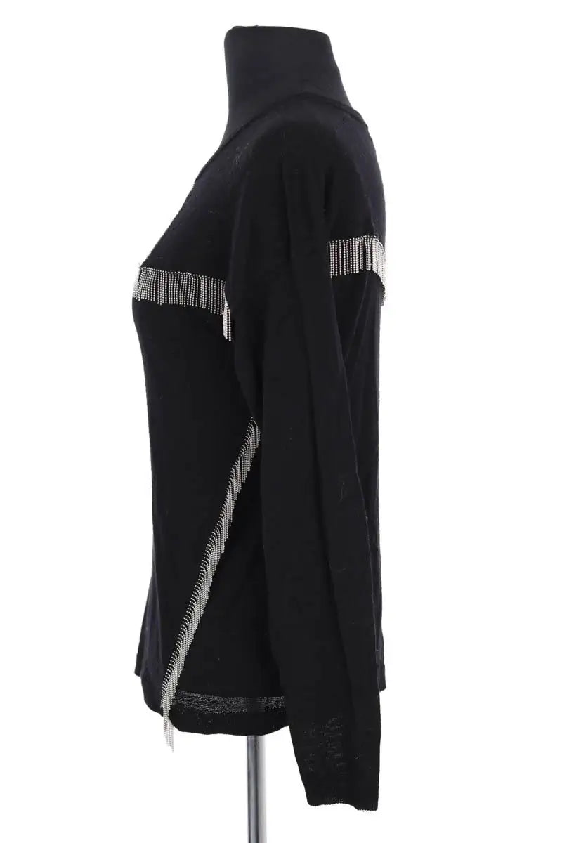 Pull Maje Noir en Laine