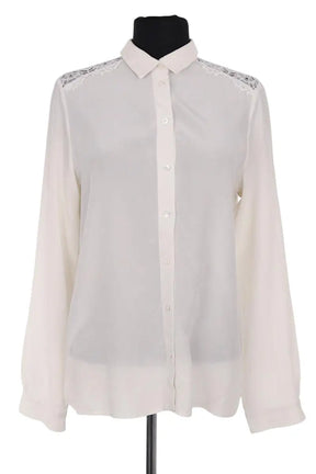 Blouse Sézane Ecru en Synthétique, taille M - Seconde Main