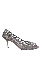 Talons Sergio Rossi Gris en Cuir, taille 38 - Seconde Main