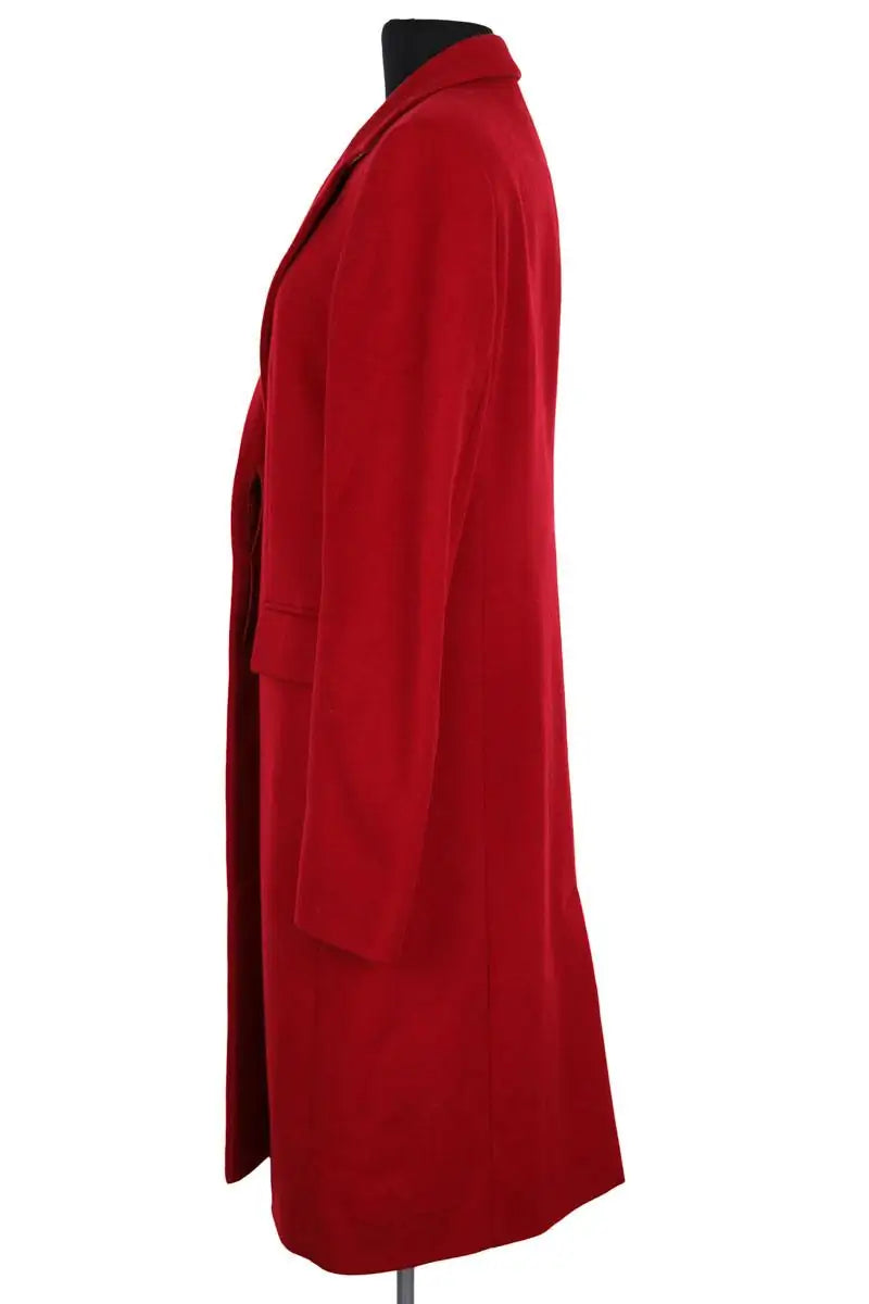 Manteau long Boss Rouge en Laine