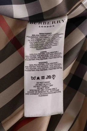 Trench-coat Burberry Noir en Synthétique