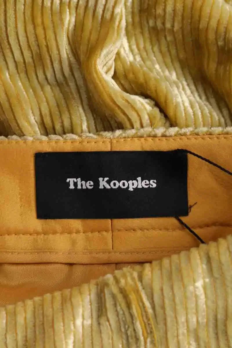 Pantalon large The Kooples Jaune en Viscose