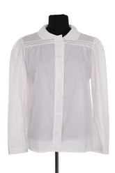 Chemise Agnès B. Blanc en Coton, taille M - Seconde Main